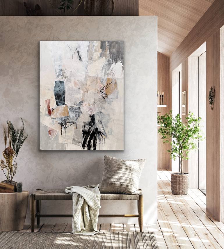 Original Abstract Expressionism Abstract Mixed Media by Julie Schumer