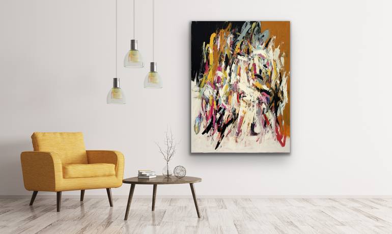 Original Abstract Expressionism Abstract Painting by Julie Schumer