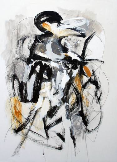 Saatchi Art Artist Julie Schumer; Painting, “Composition with Umber II” #art