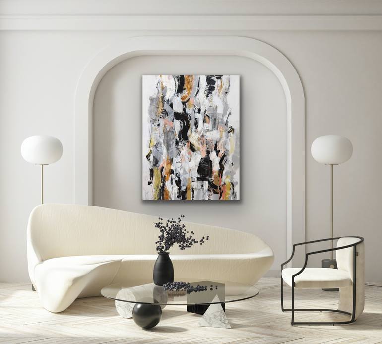 Original Abstract Expressionism Abstract Painting by Julie Schumer