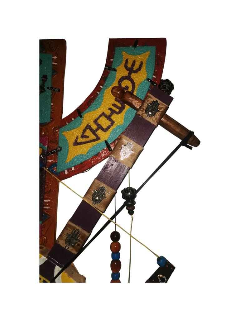 Original Folk Fantasy Mixed Media by Mohammed Jannane