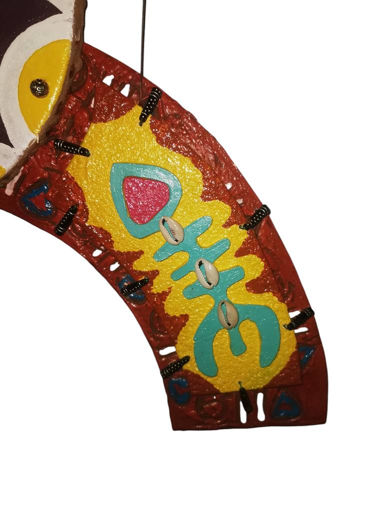 Original Folk Fantasy Mixed Media by Mohammed Jannane