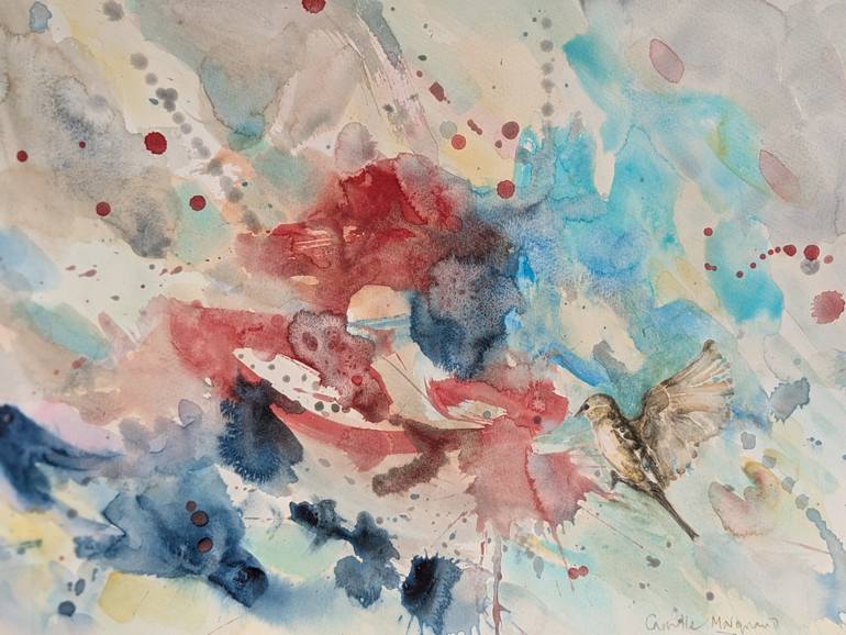 Original Abstract Expressionism Abstract Painting by Camille Marquand