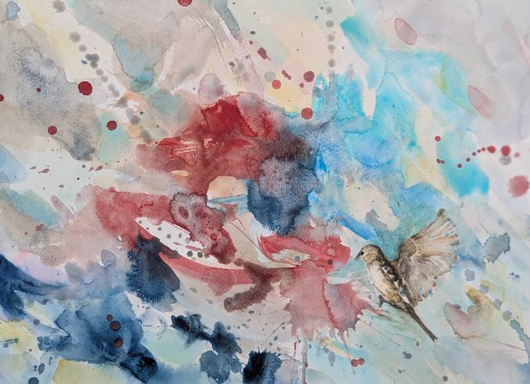 Original Abstract Expressionism Abstract Painting by Camille Marquand