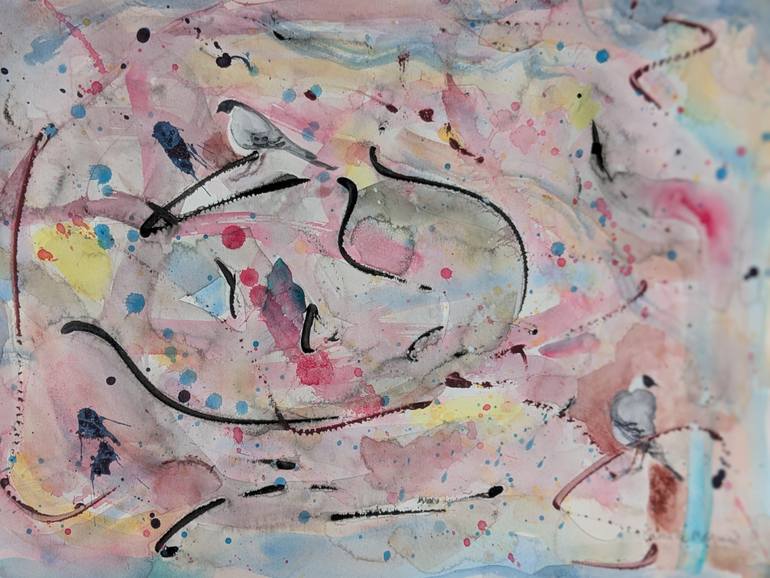 Original Abstract Expressionism Nature Painting by Camille Marquand