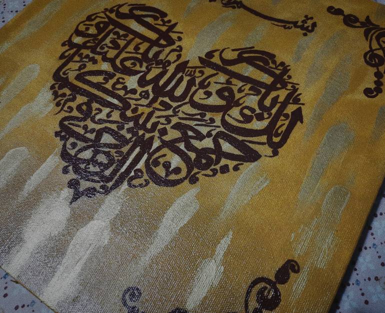 Original Abstract Calligraphy Painting by Nowshin Yeasmin Nishat