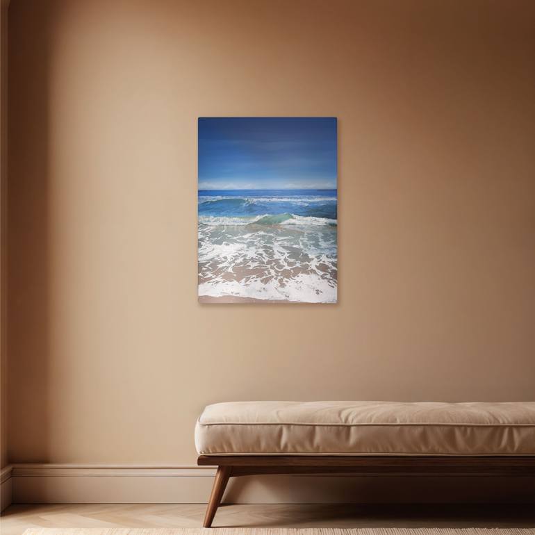 Original Impressionism Seascape Painting by Maryia Benedziktovich