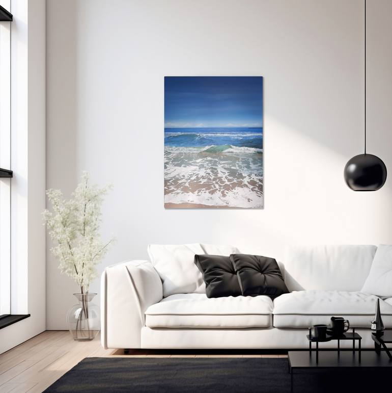 Original Impressionism Seascape Painting by Maryia Benedziktovich