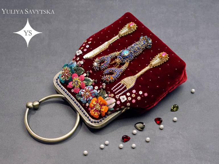 Original Art Nouveau Fashion Mixed Media by Yuliya Savytska