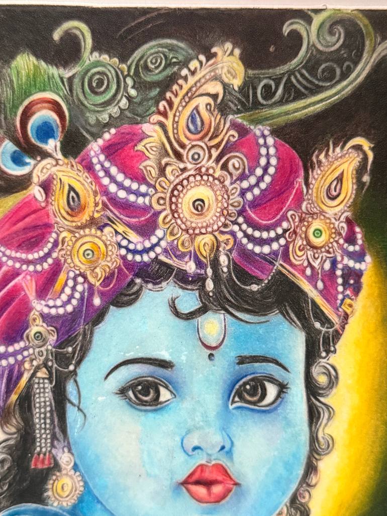 Original Realism Religion Drawing by Yogesh Assija