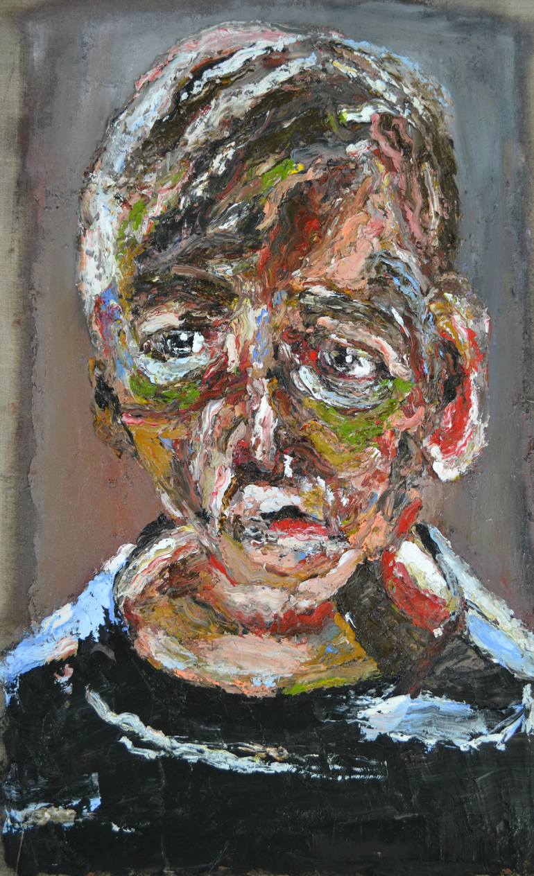 Original Expressionism Men Painting by Paul Harris