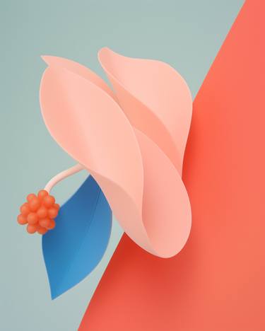 Original Expressionism Floral Digital by Richard Gibson