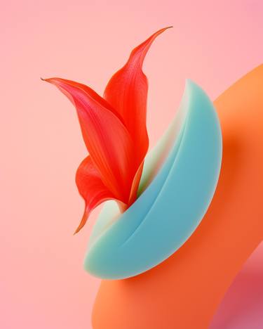 Original Expressionism Floral Digital by Richard Gibson