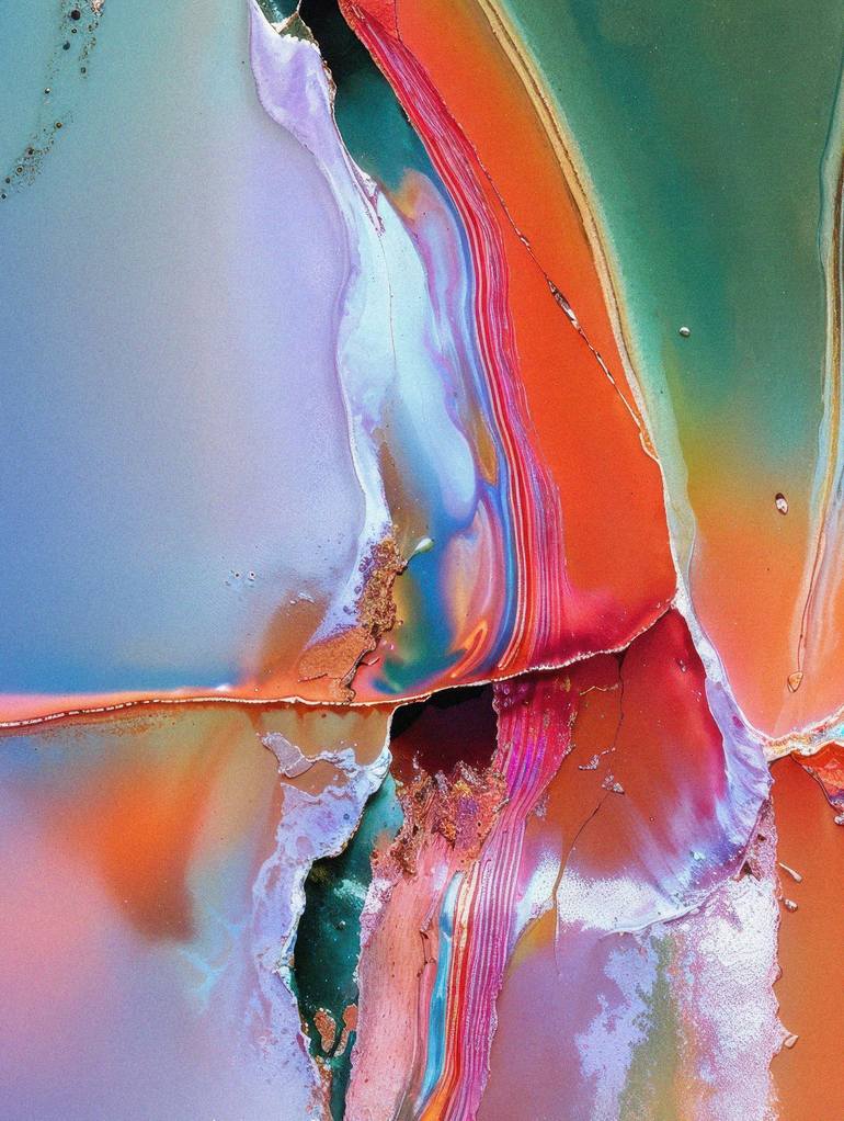 Original Color Field Painting Abstract Digital by Richard Gibson
