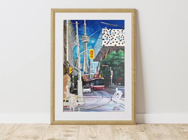 Original Expressionism Cities Painting by Don Lee Architect
