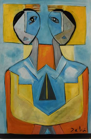 Original Abstract Expressionism Abstract Painting by Zahi Khamis