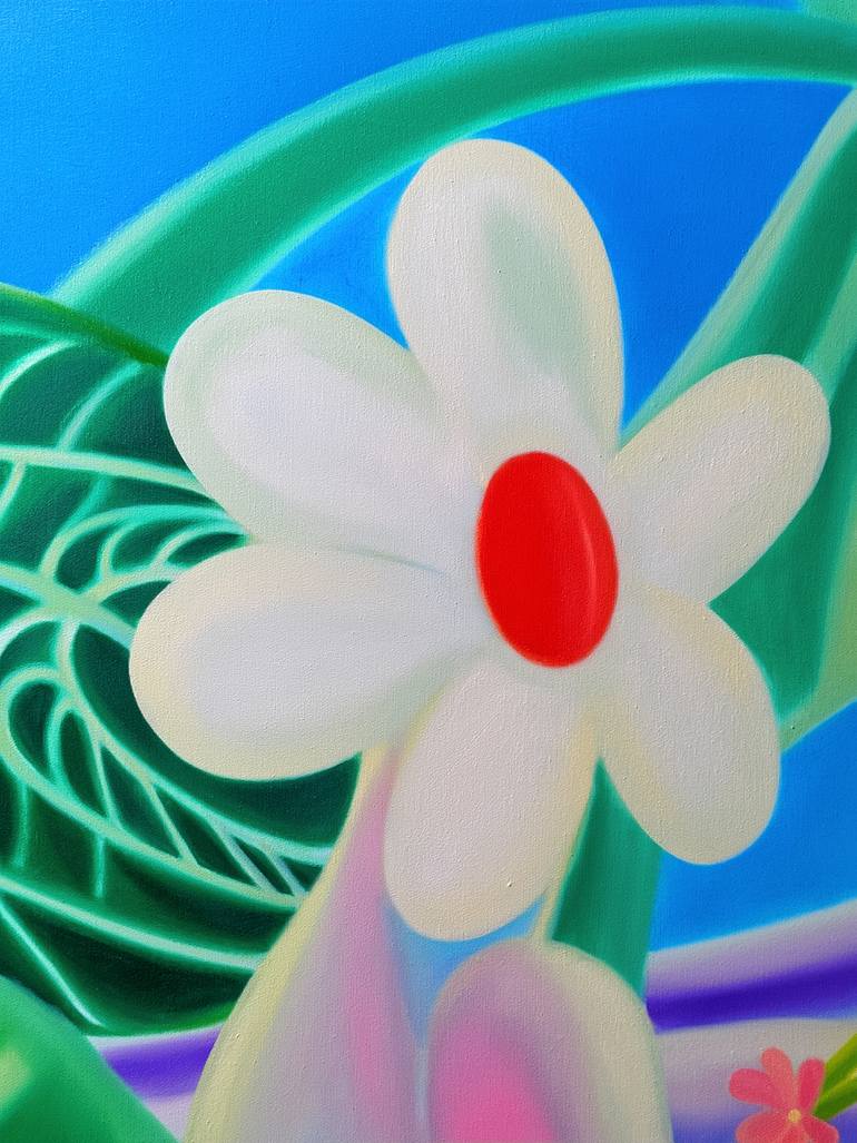 Original Symbolism Botanic Painting by Wenjun He