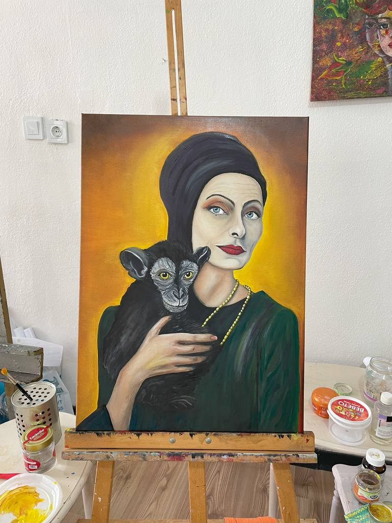 Original Abstract Women Painting by Helen Spoon