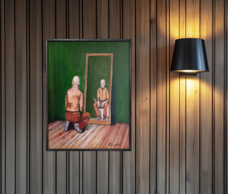 Original Surrealism Fantasy Painting by Helen Spoon