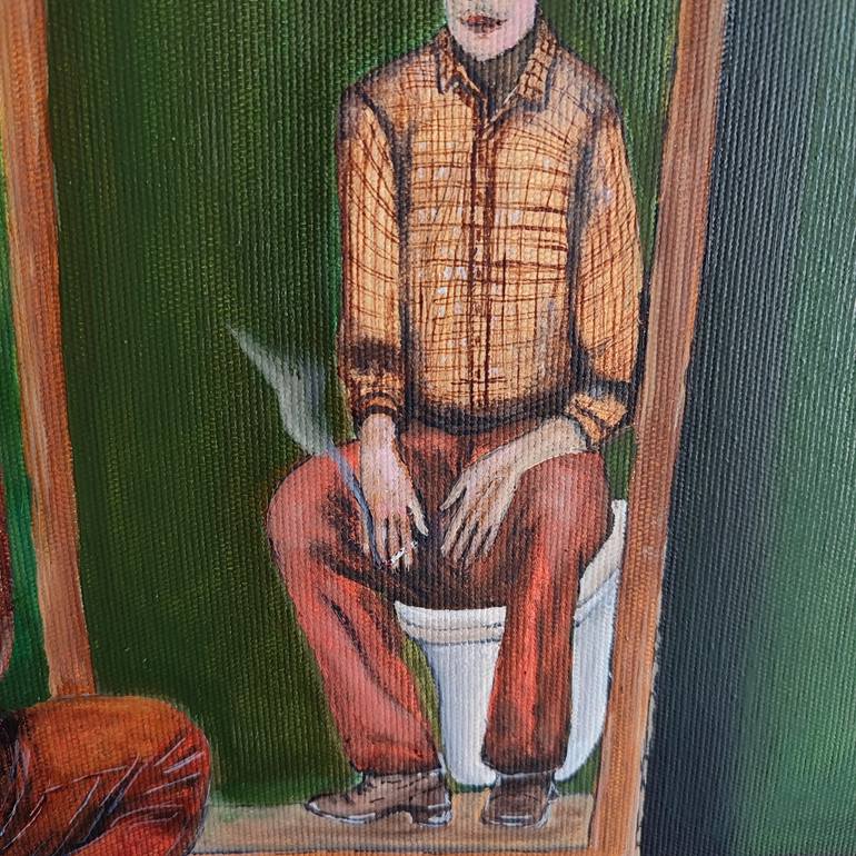 Original Surrealism Fantasy Painting by Helen Spoon
