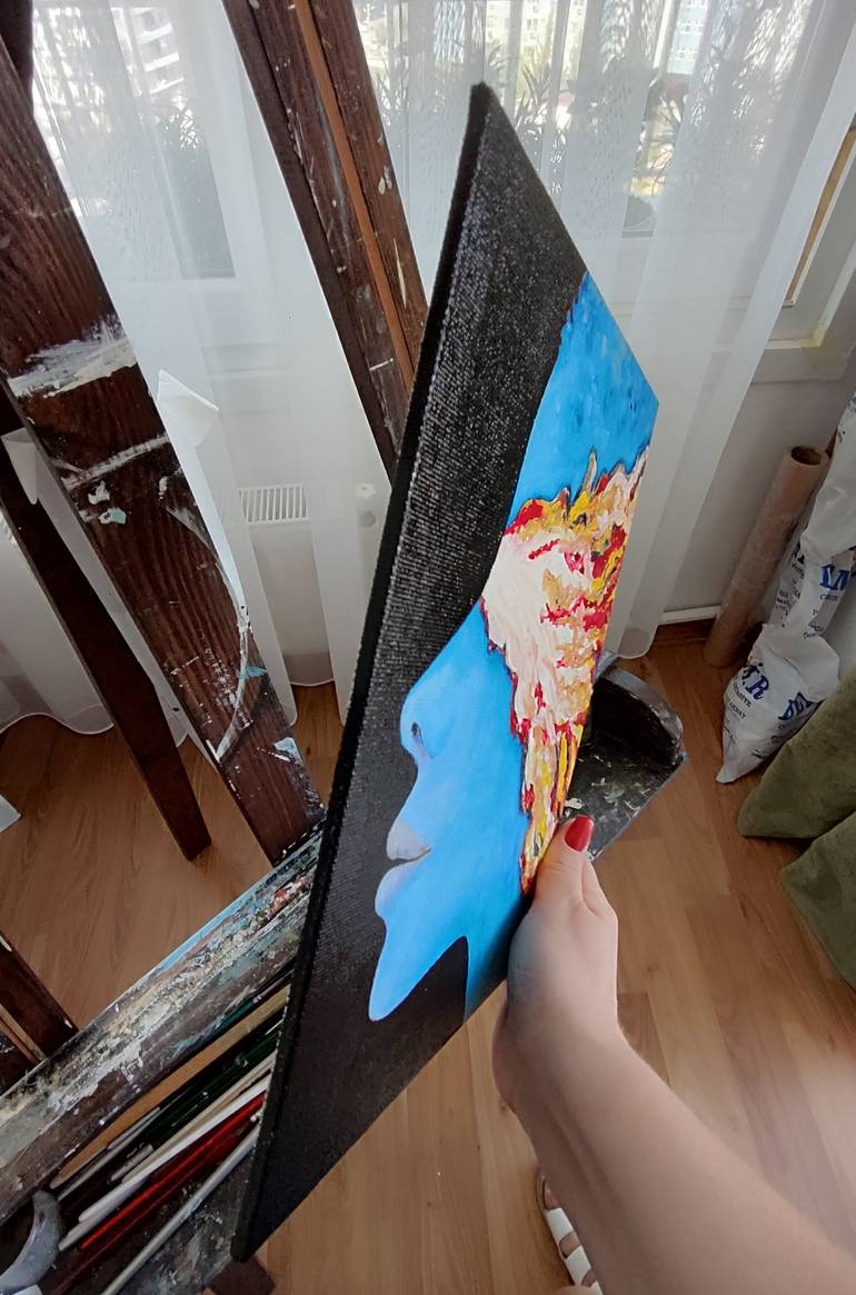 Original Surrealism Abstract Painting by Helen Spoon