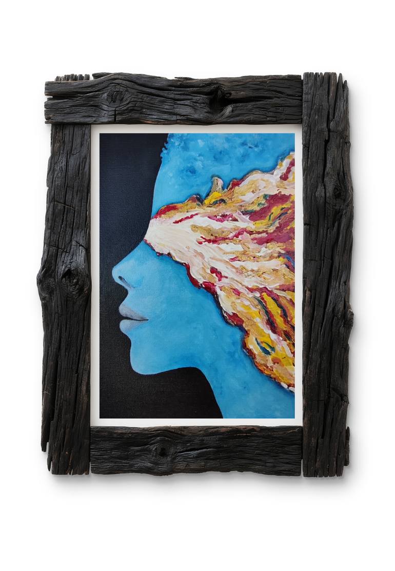 Original Surrealism Abstract Painting by Helen Spoon
