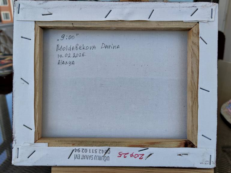 Original Art Deco Seascape Painting by Darina Moldabekova