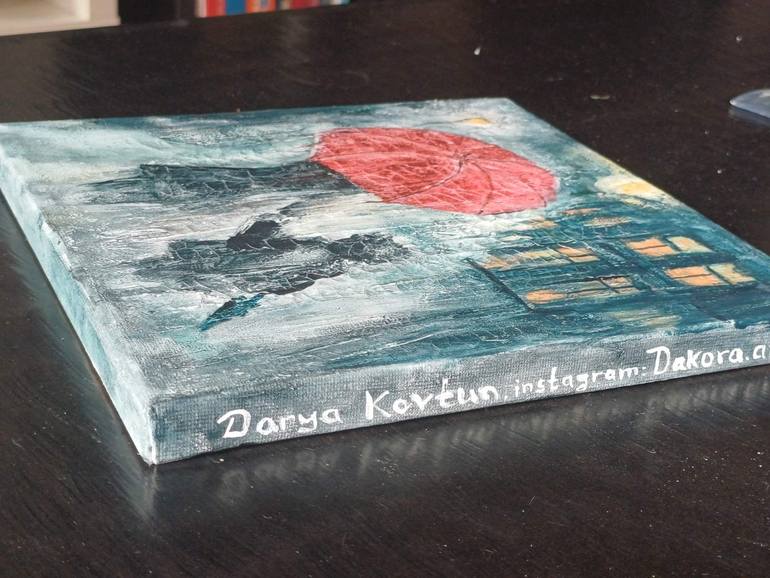 Original Symbolism People Painting by Darya Kovtun