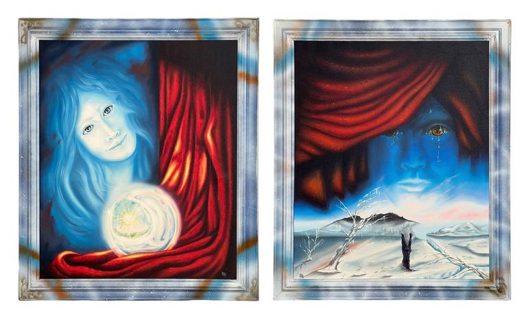 Original Surrealism Fantasy Paintings by Gianni Groppello