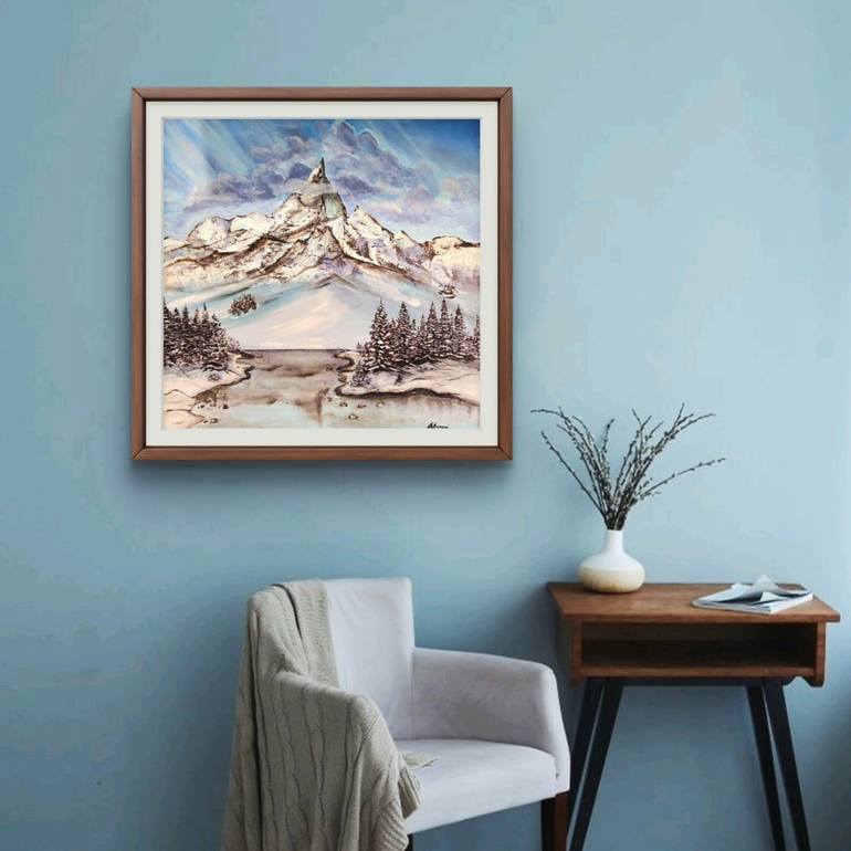 Original Classicism Landscape Painting by Barbara Bassani