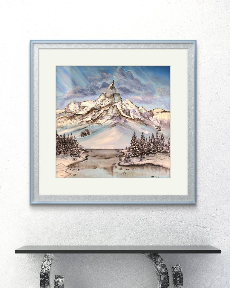 Original Classicism Landscape Painting by Barbara Bassani