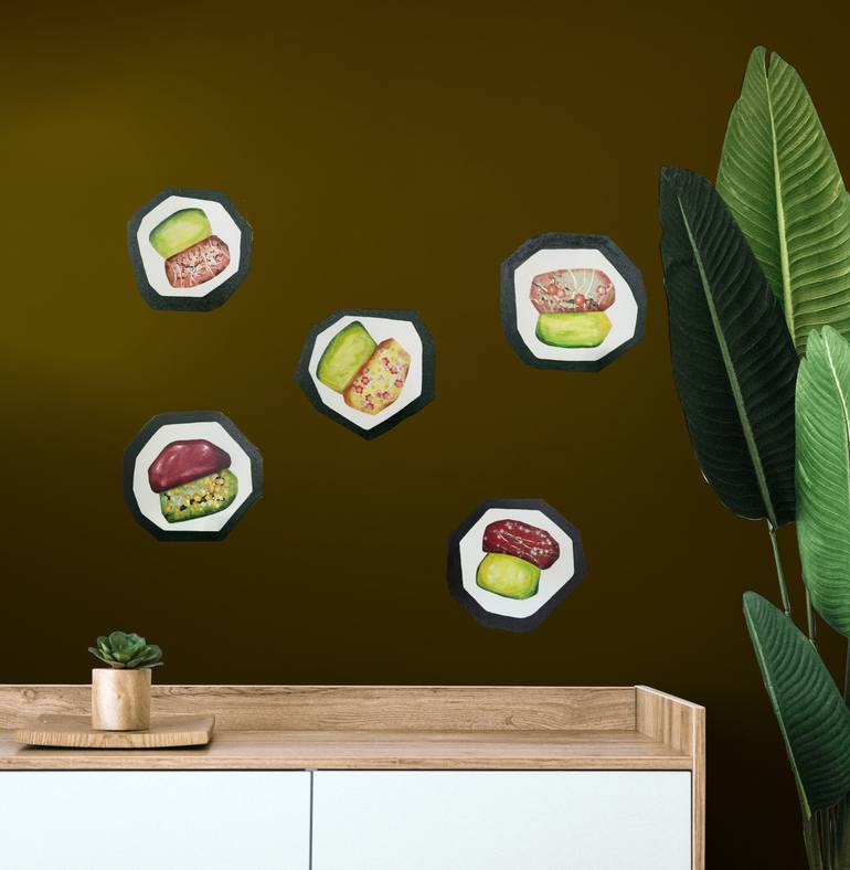 Original Abstract Food & Drink Painting by Libby Jay