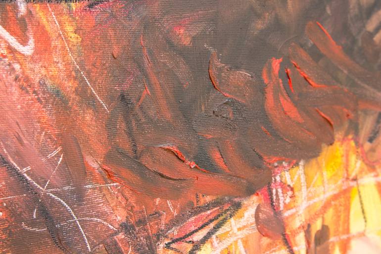 Original Abstract Expressionism Abstract Painting by Eduardo Aravena