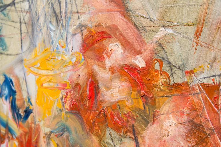 Original Abstract Expressionism Abstract Painting by Eduardo Aravena