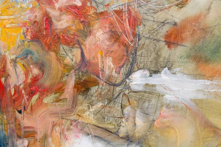 Original Abstract Expressionism Abstract Painting by Eduardo Aravena