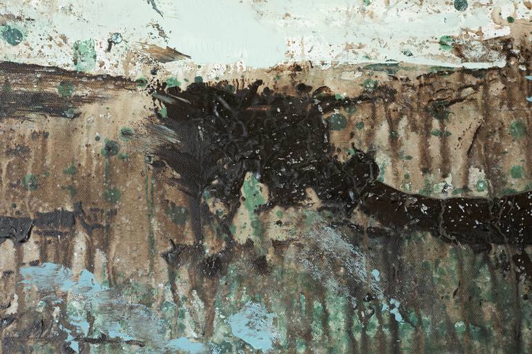 Original Abstract Expressionism Abstract Painting by Eduardo Aravena