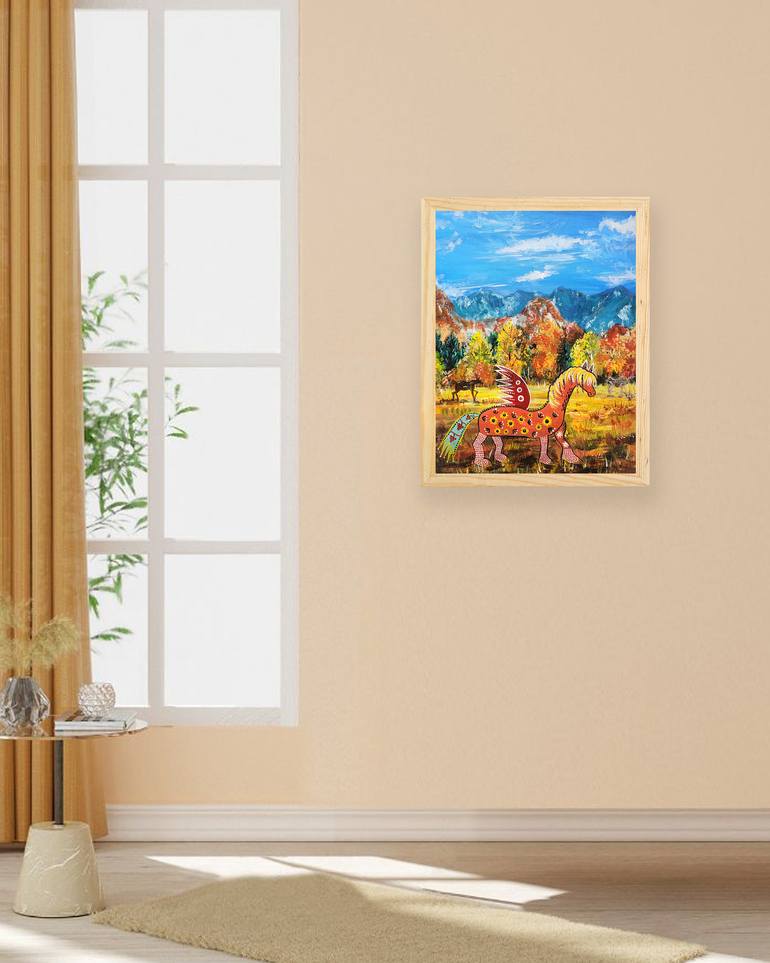Original Abstract Landscape Painting by Lia Park