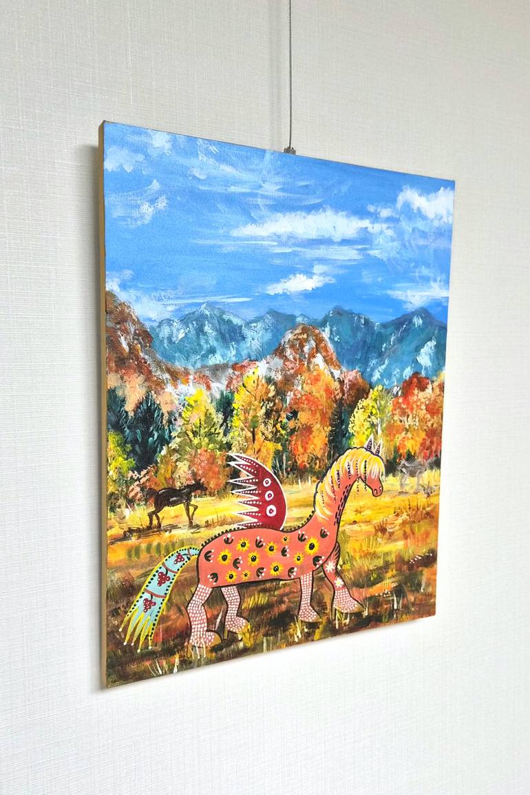 Original Abstract Landscape Painting by Lia Park