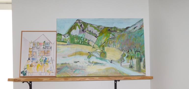 Original Impressionism Landscape Painting by Kelly Winsa