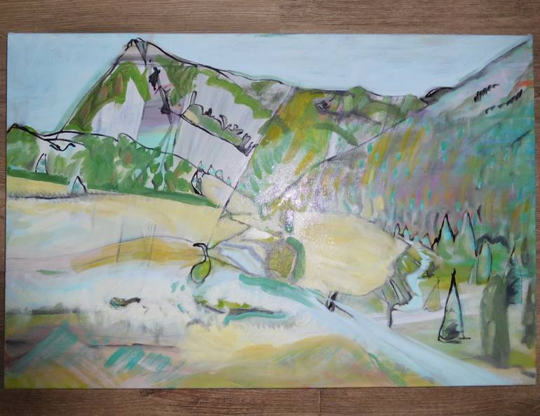 Original Impressionism Landscape Painting by Kelly Winsa