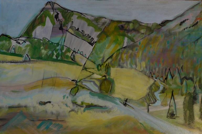 Original Impressionism Landscape Painting by Kelly Winsa