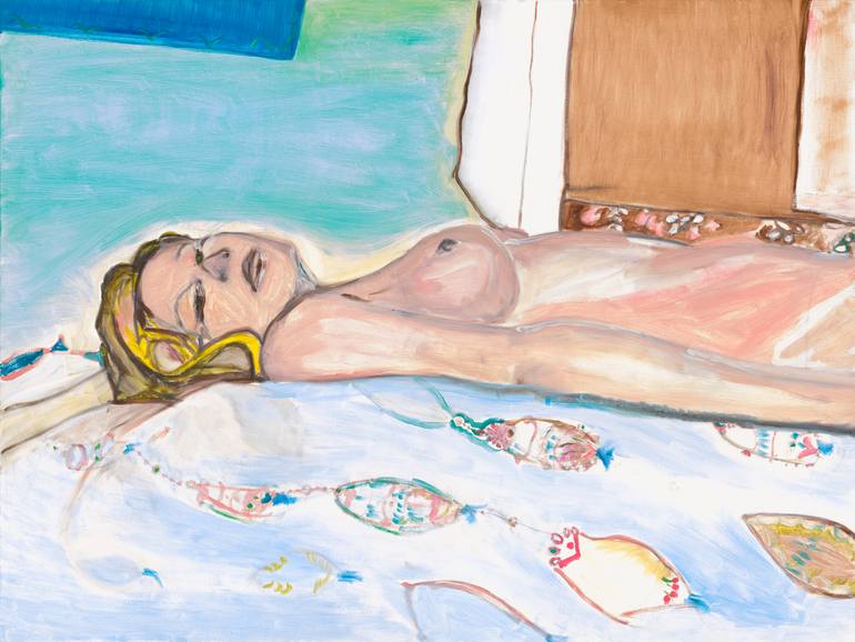 Original Contemporary Nude Painting by Kelly Winsa
