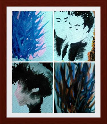 Original Abstract People Paintings by Boi K' Boi
