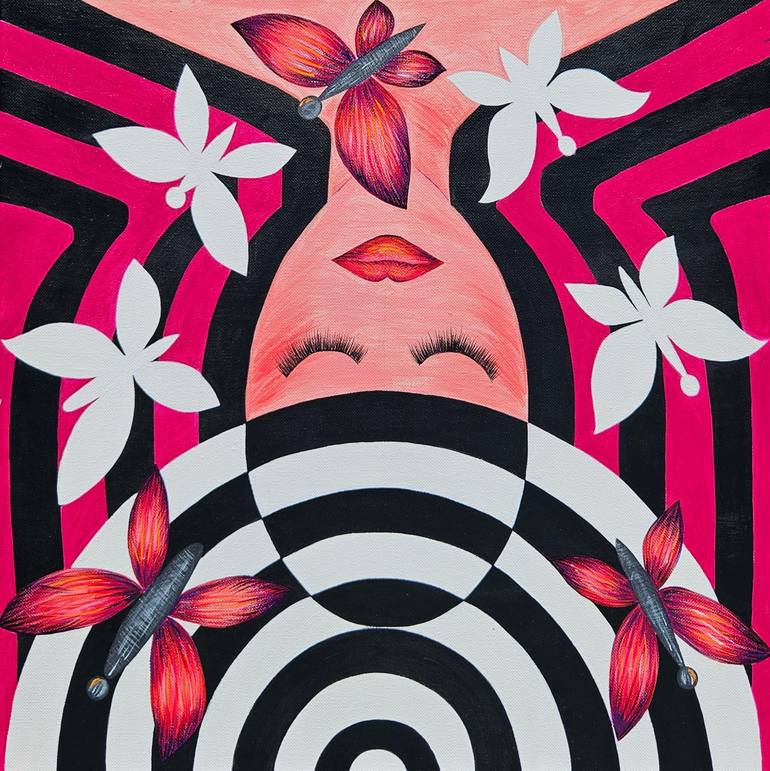 Print of Op Art Abstract Paintings by Iuliia Duplii