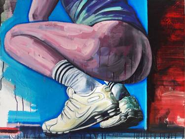 Original Pop Art Erotic Painting by Jens Schubert