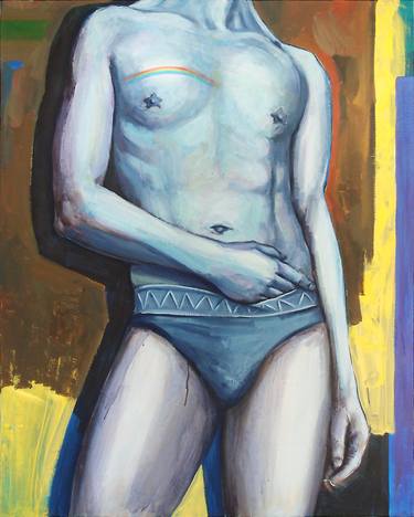 Original Figurative Men Painting by Jens Schubert