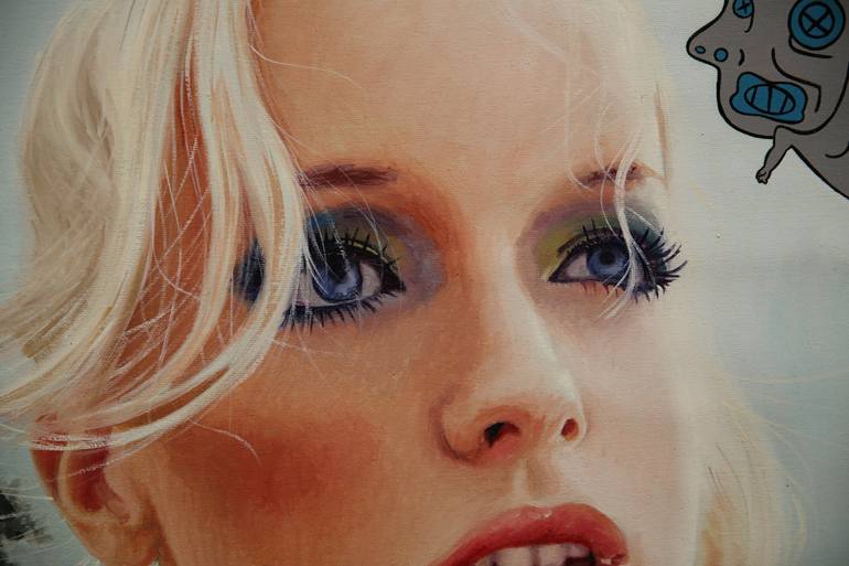 Original Photorealism People Painting by Damian Kaliyeski