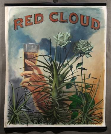 Original Contemporary Botanic Painting by Damian Kaliyeski