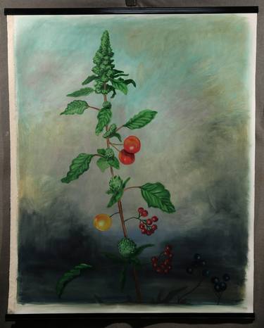 Original Contemporary Botanic Painting by Damian Kaliyeski