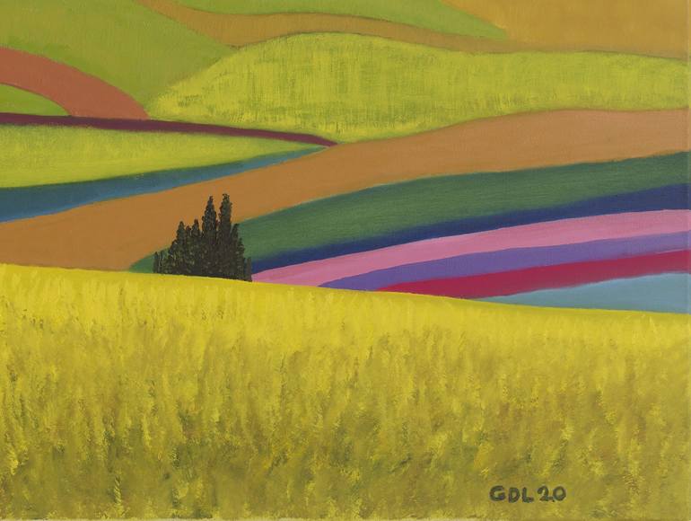 Original Impressionism Landscape Painting by Gustavo De Leon De Mula